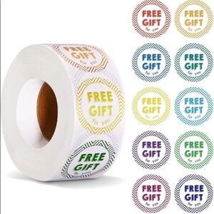 150- 1.5 inch Colorful Free Gift Stickers​